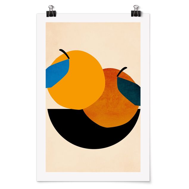 Plakater abstrakt Still Life - Two Apples