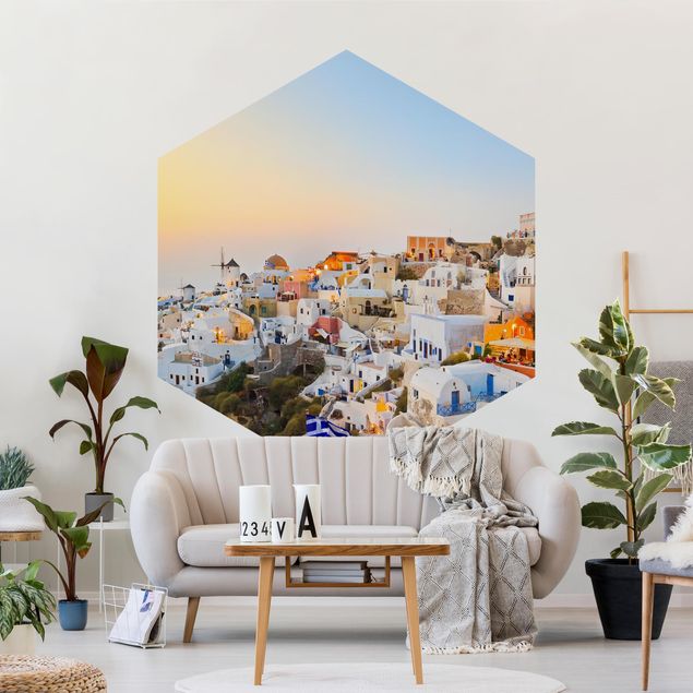Moderne tapet Bright Santorini