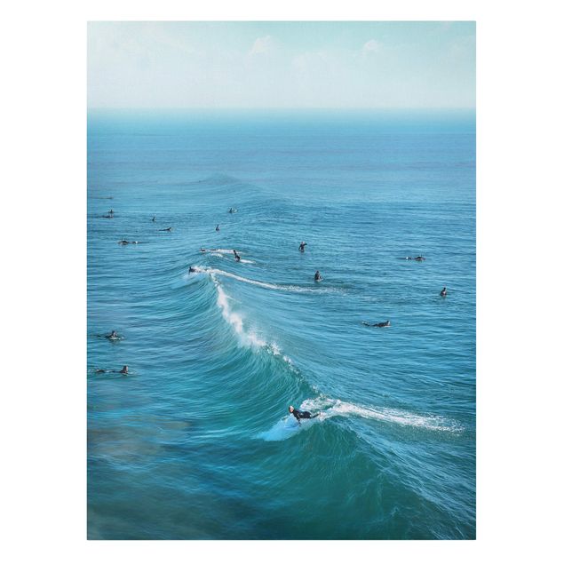 Billeder på lærred strande Surfer At Huntington Beach
