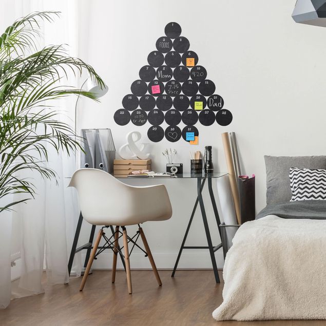 Selvklæbende folier sort Study - DIY Chalkboard Wallpaper