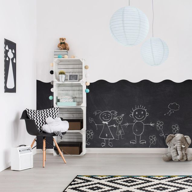 Selvklæbende folier Nursery - DIY Chalkboard Wallpaper