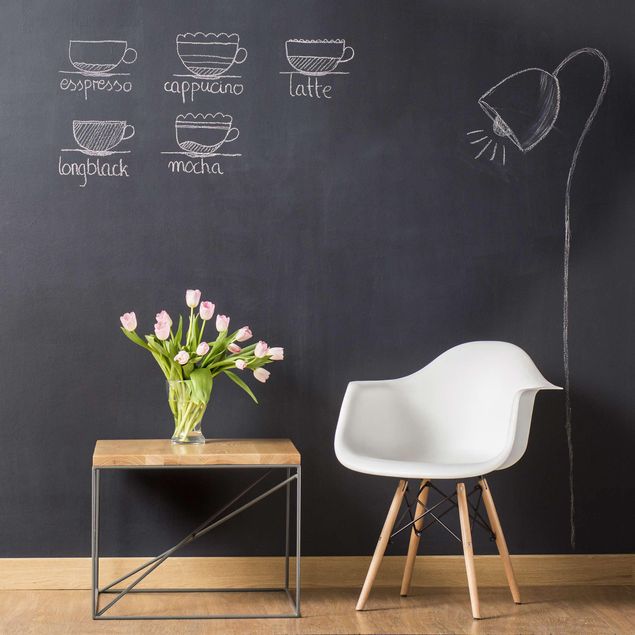 Selvklæbende folier blackboard Living Room - DIY Chalkboard Wallpaper