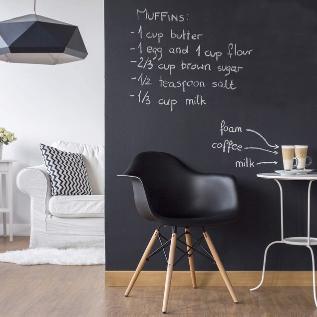 Selvklæbende folier mønstre Living Room - DIY Chalkboard Wallpaper