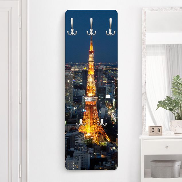 Knagerækker arkitektur og skyline Tokyo Tower