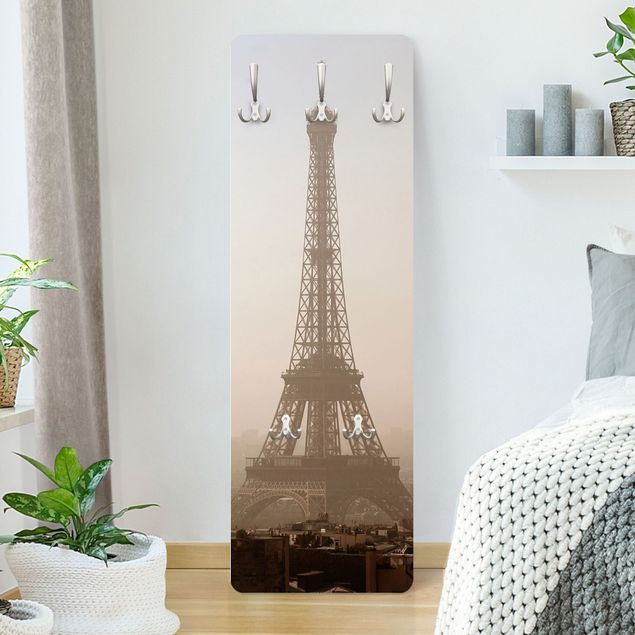 Knagerækker arkitektur og skyline Tour Eiffel