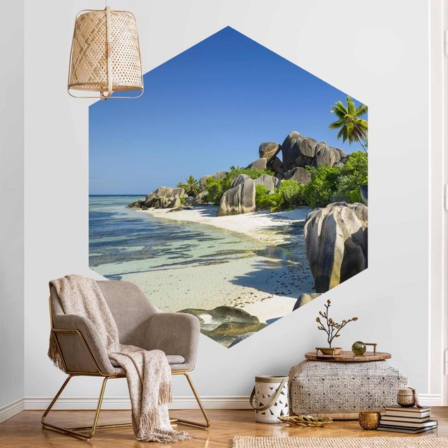 Fototapet solnedgange Dream Beach Seychelles