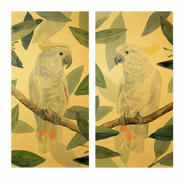 Billeder grøn Tropical Cockatoo Set