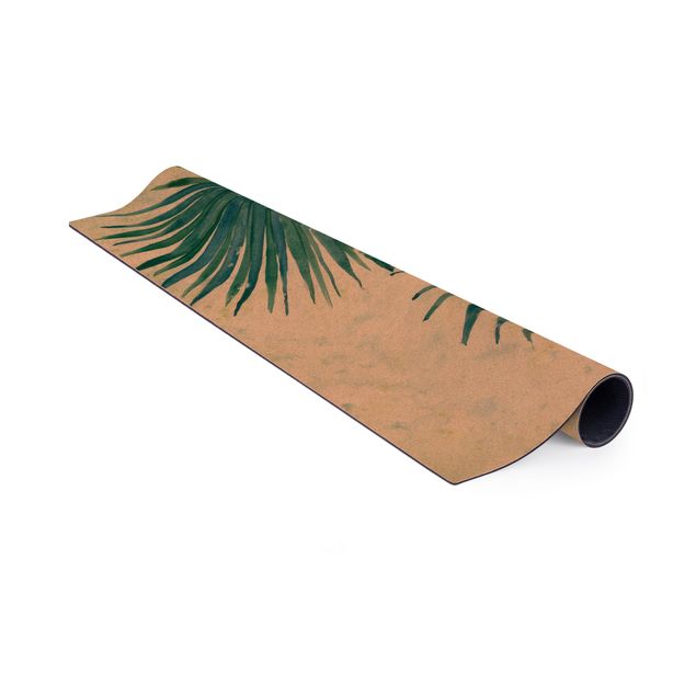 Tæpper natur Tropical Palm Leaves Close-up