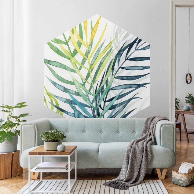 Moderne tapet Tropical Foliage - Palm Tree