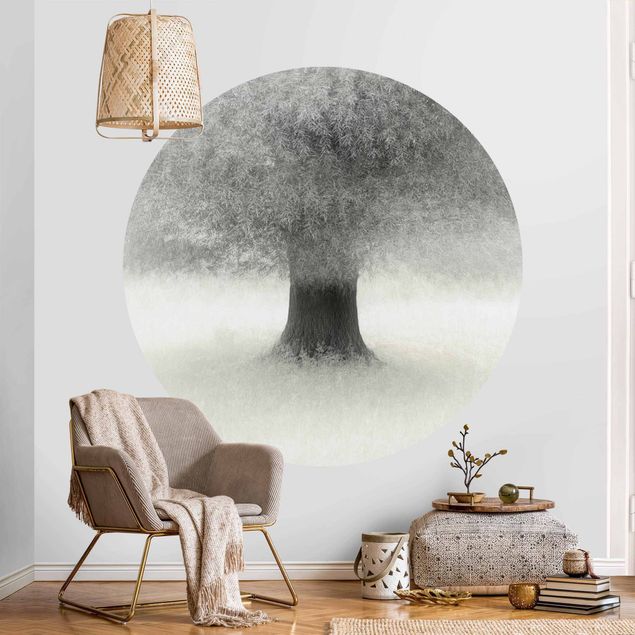 Fototapet landskaber Dreaming Tree In White