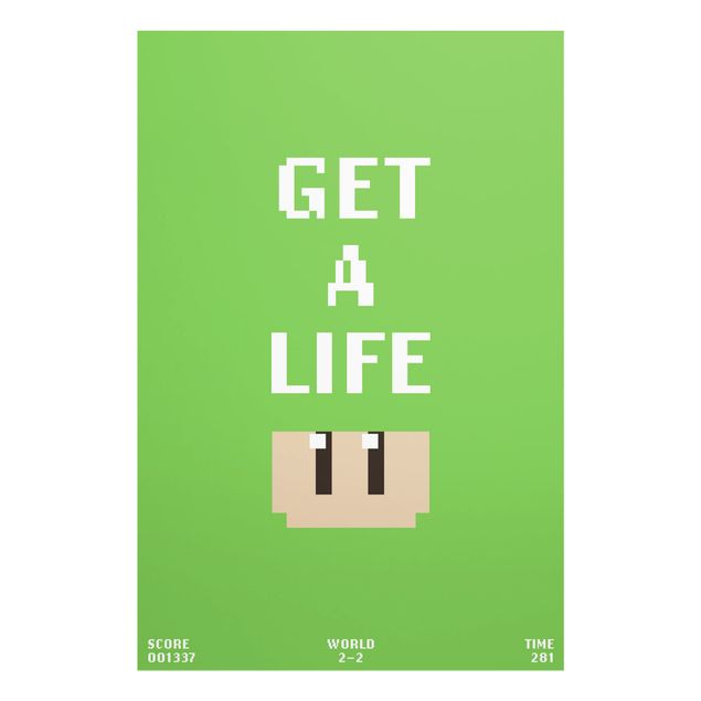 Billeder Video Game Text Get A Life In Green