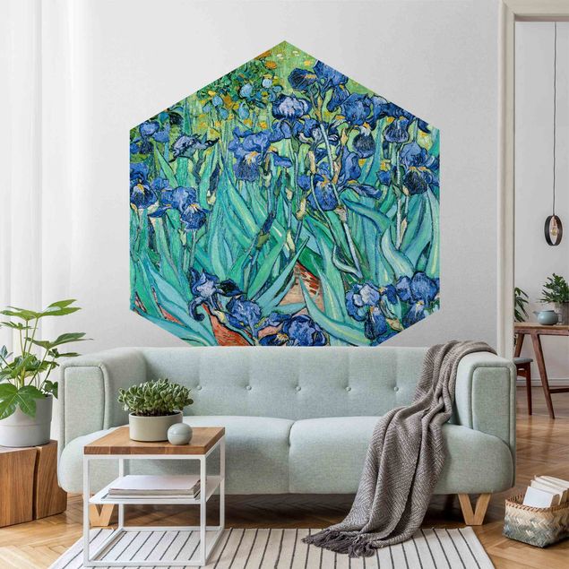 Kunst stilarter pointillisme Vincent Van Gogh - Iris