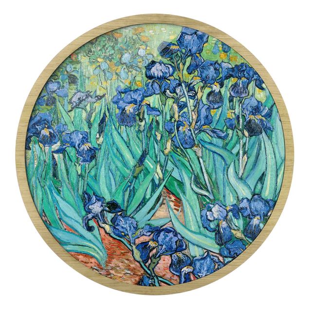 Rund billeder Vincent Van Gogh - Iris