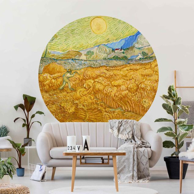 Kunst stilarter impressionisme Vincent Van Gogh - The Harvest, The Grain Field
