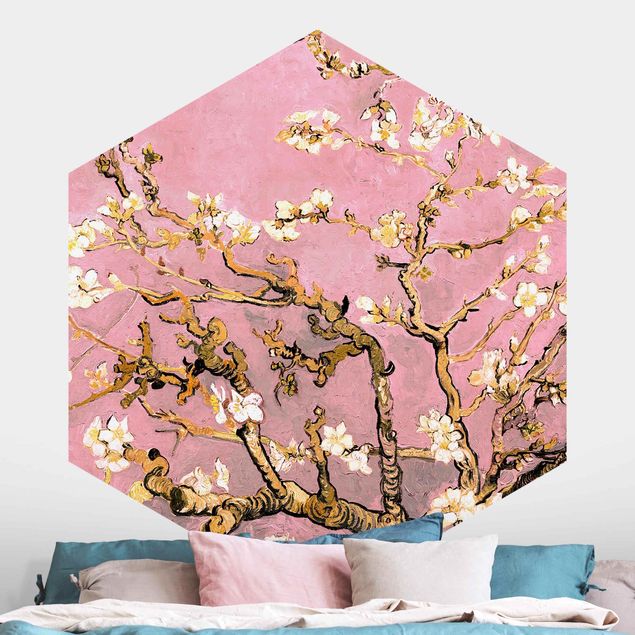køkken dekorationer Vincent Van Gogh - Almond Blossom In Antique Pink