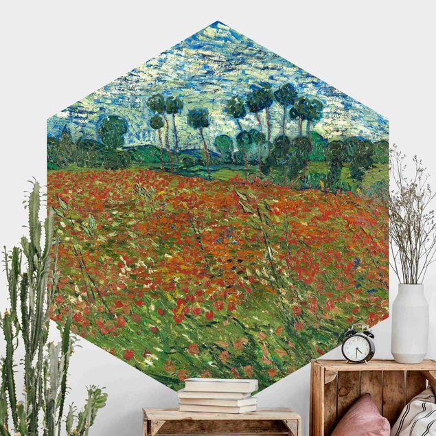Tapet valmuer Vincent Van Gogh - Poppy Field