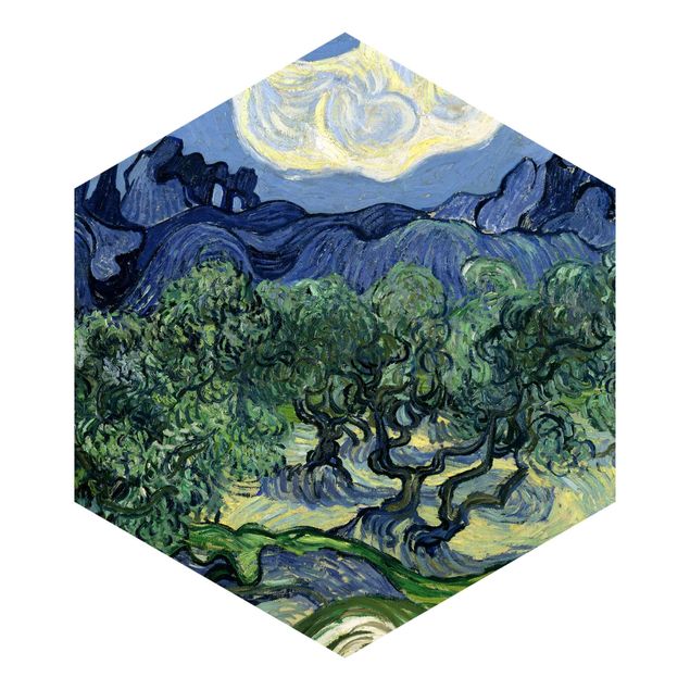 Moderne tapet Vincent Van Gogh - Olive Trees