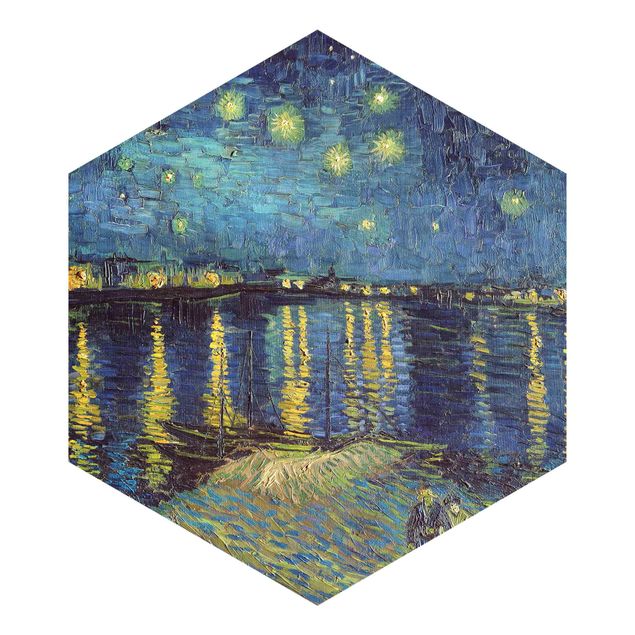 Tapet himmel Vincent Van Gogh - Starry Night Over The Rhone