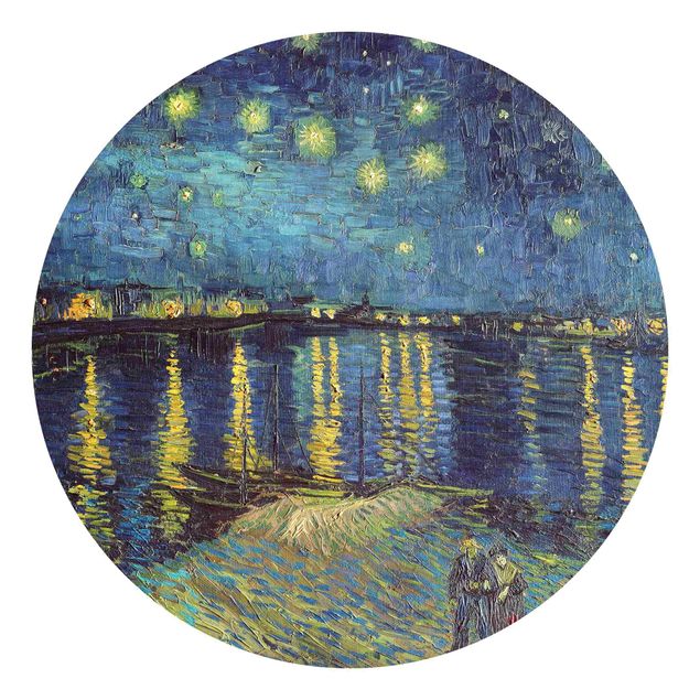 Kunst stilarter post impressionisme Vincent Van Gogh - Starry Night Over The Rhone