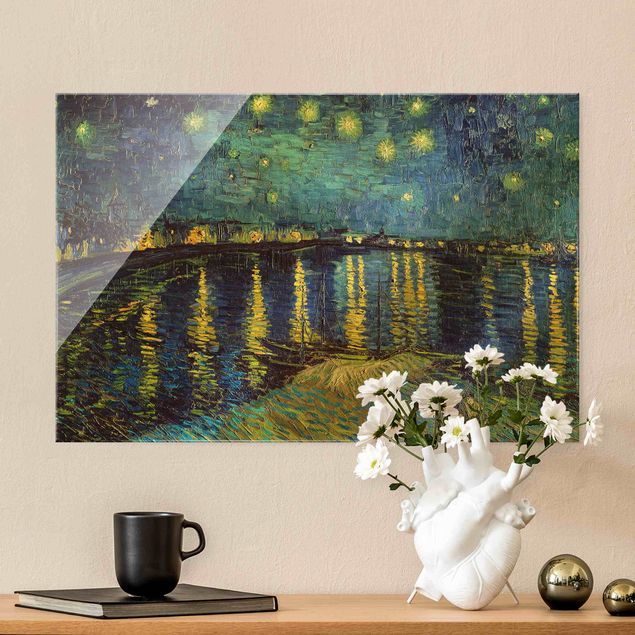Kunst stilarter impressionisme Vincent Van Gogh - Starry Night Over The Rhone