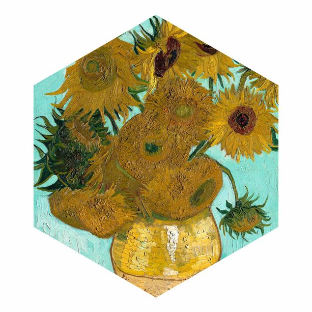 Kunst stilarter post impressionisme Vincent Van Gogh - Vase With Sunflowers