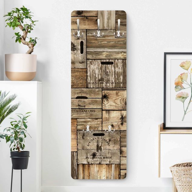 Knagerækker mønstre Vintage Wooden Crates