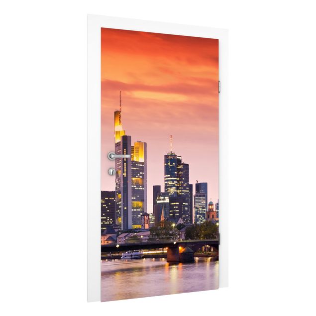 Fototapet arkitektur og skyline Frankfurt Skyline