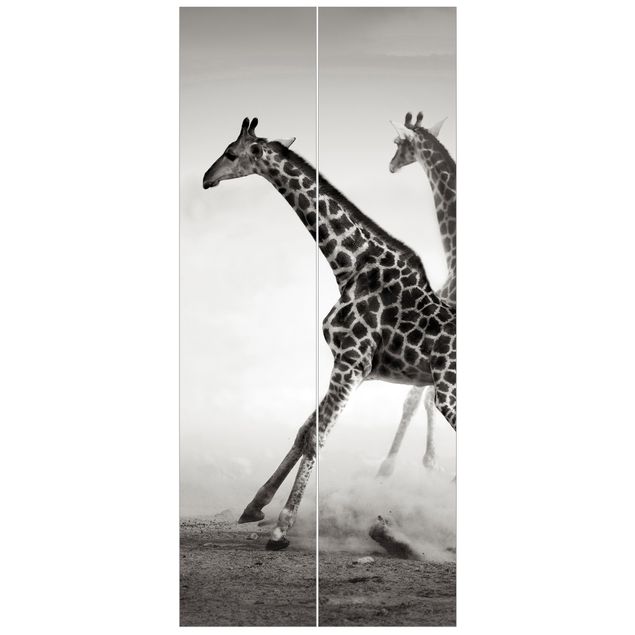 Dørtapet dyr Giraffe Hunt