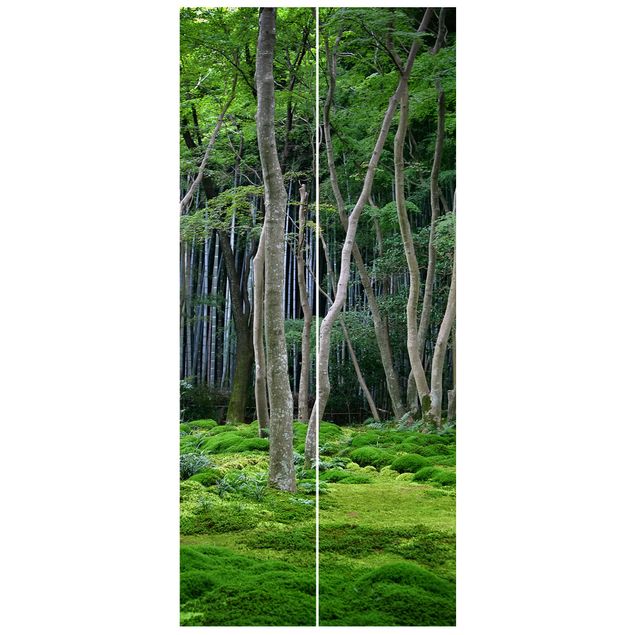 Dørtapet skove Japanese Forest