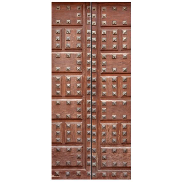 Tapet trælook Moorish Wooden Door In Alhambra