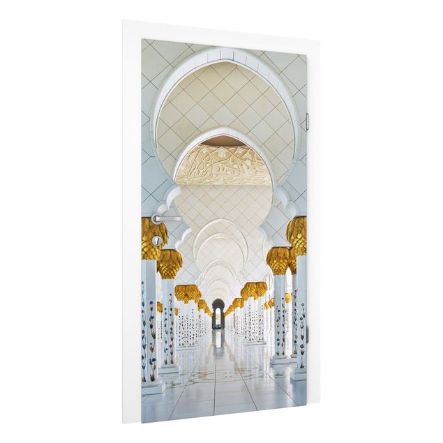 fototapet 3d Mosque In Abu Dhabi