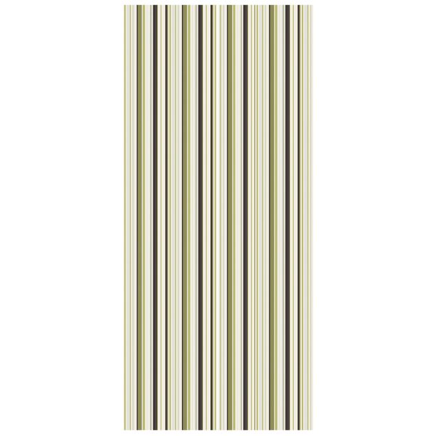 Tapet moderne Stripe Pattern Green Tones
