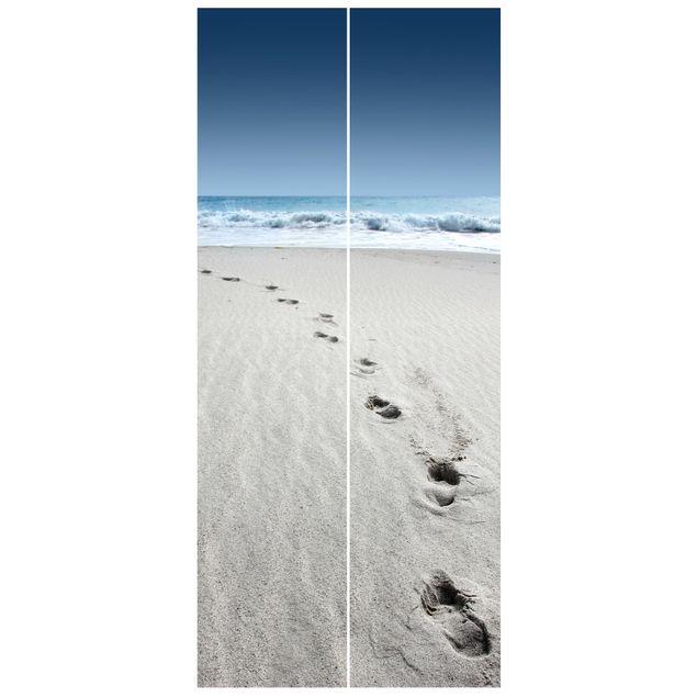 fototapet 3d Traces In The Sand