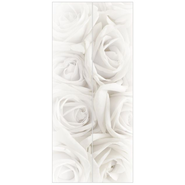 Blomster tapet White Roses