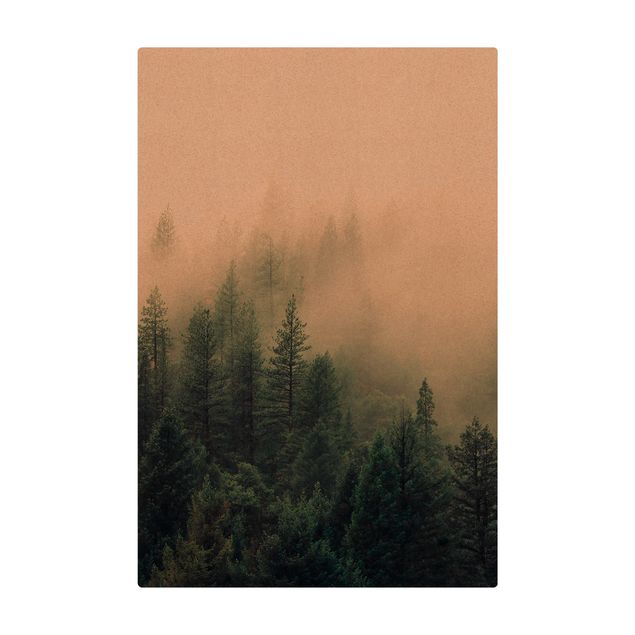 Store tæpper Foggy Forest Awakening