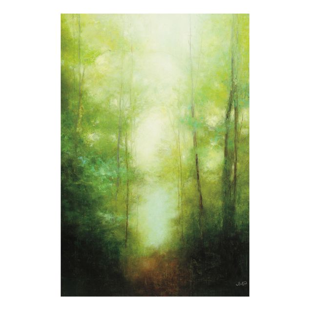 Billeder moderne Forest walk in the mist