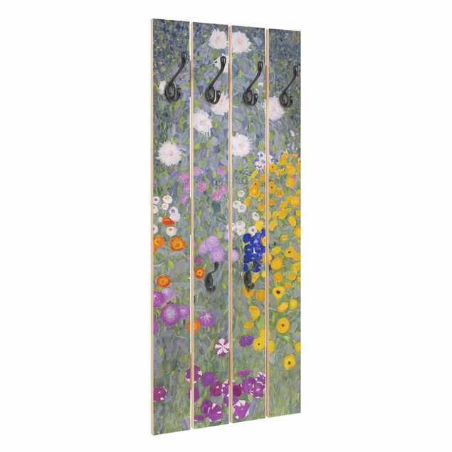 Knagerækker trælook Gustav Klimt - Cottage Garden