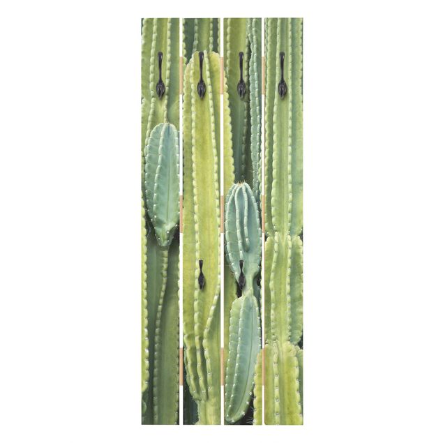 Knagerækker grøn Cactus Wall
