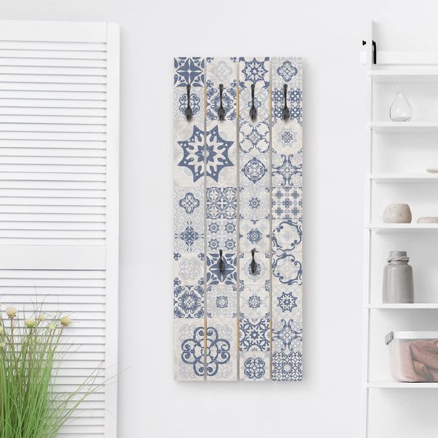 Knagerækker mønstre Ceramic Tiles Agadir Blue