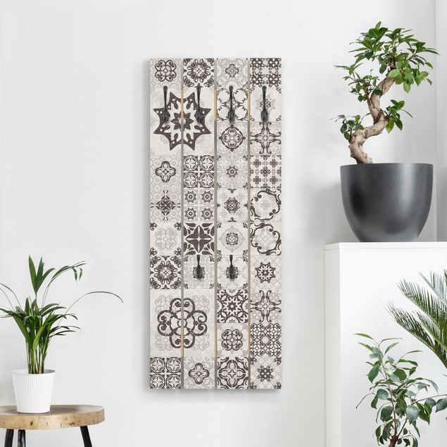 Knagerækker mønstre Ceramic Tiles Agadir Grey