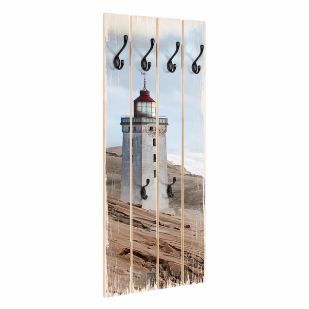 Knagerækker shabby Lighthouse In Denmark