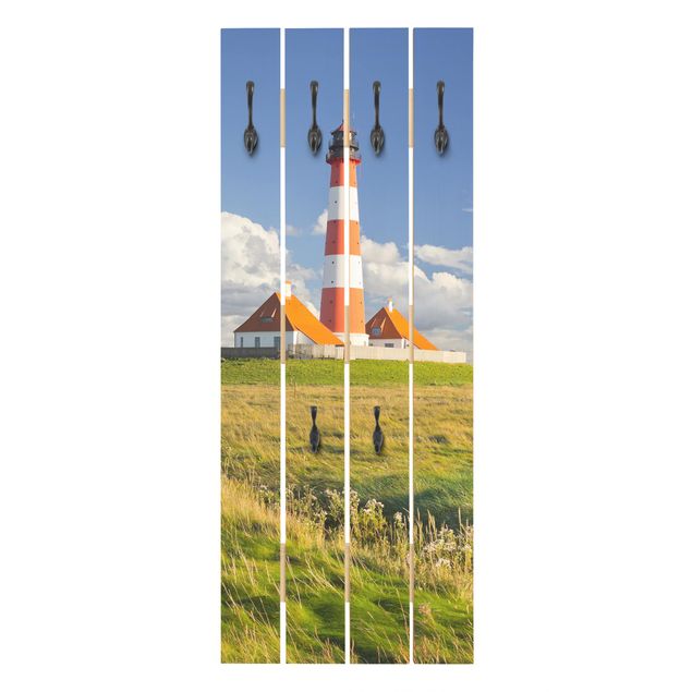 Knagerækker grøn Lighthouse In Schleswig-Holstein