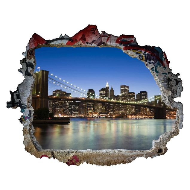 Wallstickers metropolises Brooklyn Bridge In New York