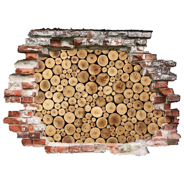Wallstickers Homey Firewood