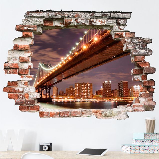 Wallstickers New York Manhattan Bridge