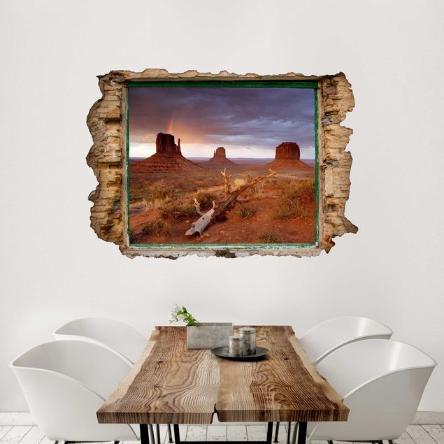 Wallstickers 3D Monument Valley At Sunset