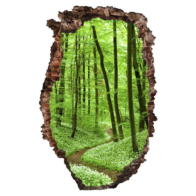 Wallstickers 3D Romantic Forest Track