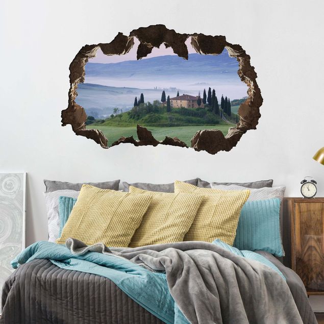 Wallstickers træer Sunrise In Tuscany