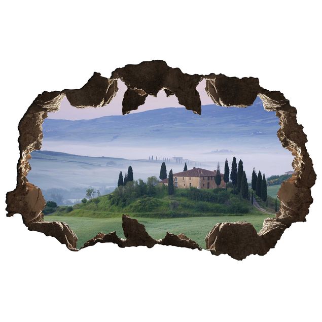 Wallstickers 3D Sunrise In Tuscany