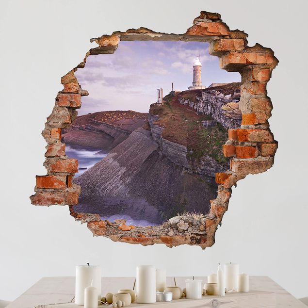 Wallstickers øer Cliffs And Lighthouse
